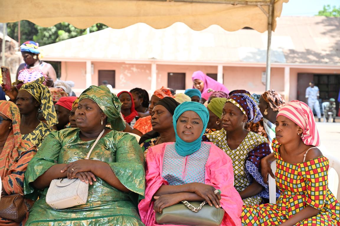A group of informal cross-border woman traders from Senegal and Guinea-Bissau