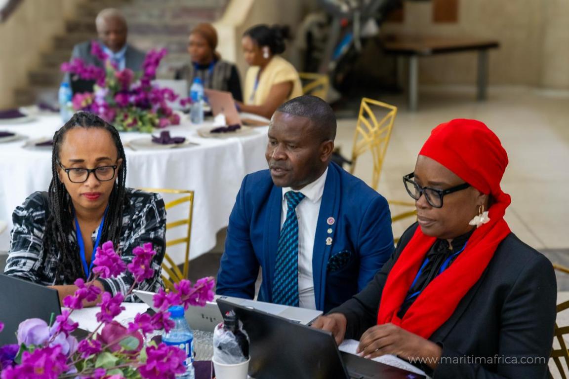Workshop participants during the sessions for the Handbook on Green Ports in Africa