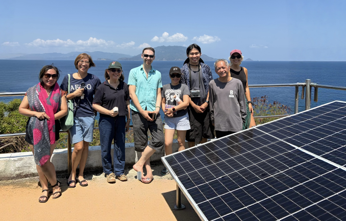 GIZ and Romblon partners at a solar energy facility