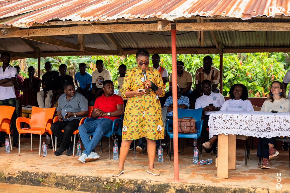 a representative speaking