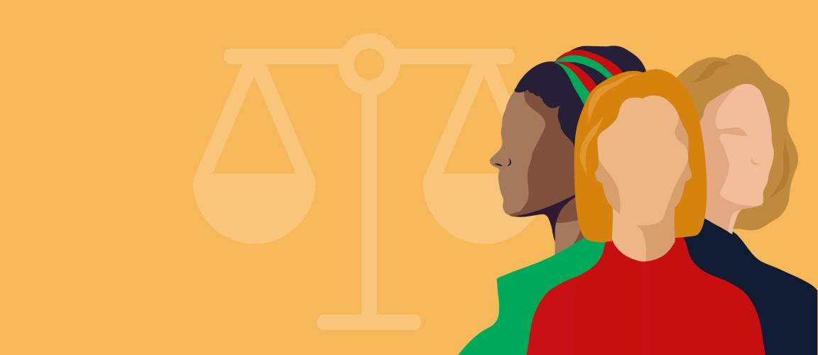 Illustration of three women