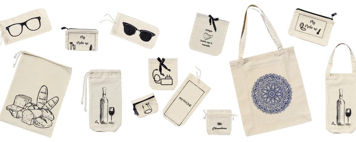 Bedruckte Stofftaschen