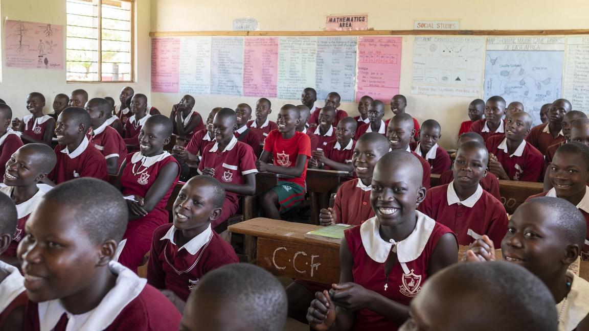 Klassenzimmer in Uganda
