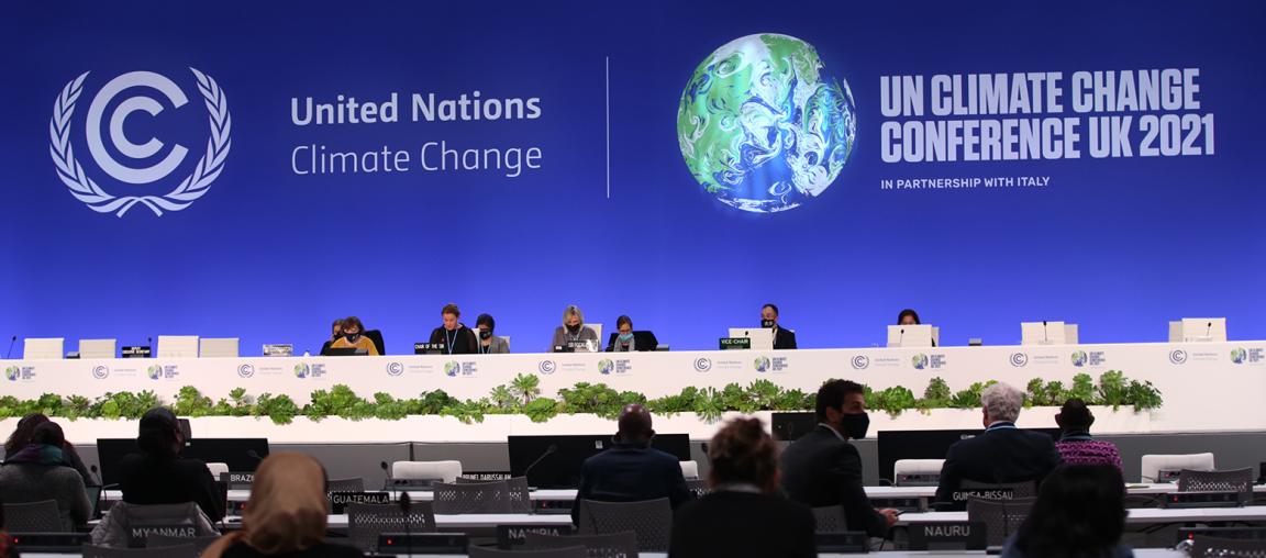 Panoramic shot from COP26 in Glasgow