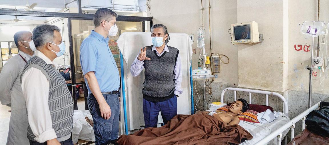 Visite bei einem Vergiftungsopfer