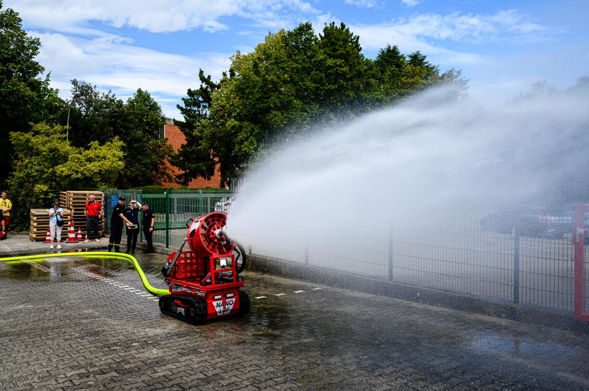 Löschroboter im Einsatz