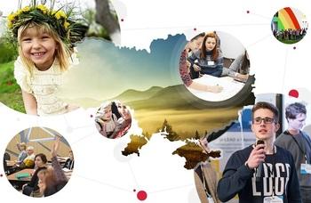 Collage of project activities with children and young people. Copyright: GIZ