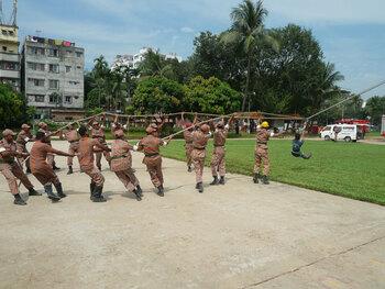 Bangladesh. Disaster risk management simulation exercise. © GIZ