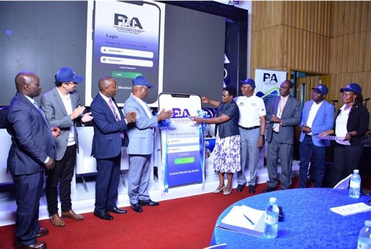 GIZ Governance programme staff and officials from state institutions and CSOs launch the Contract Monitoring System.