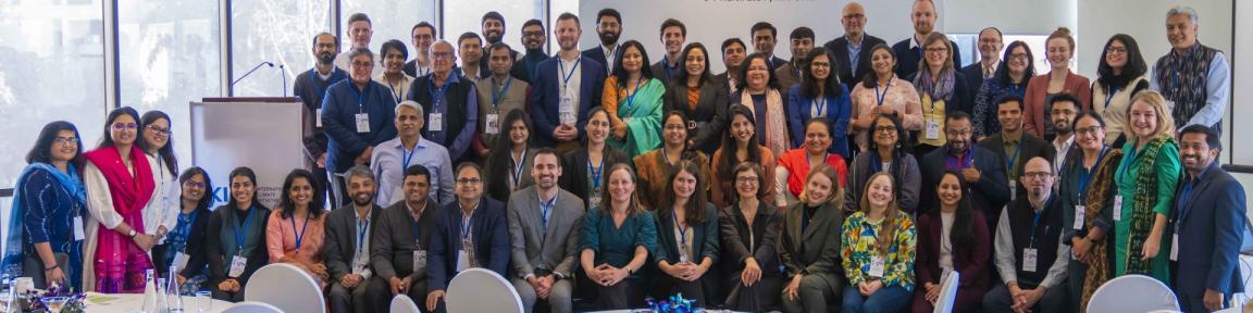 Gruppenfoto der Teilnehmenden des Networking Workshops der IKI Indien 2024 in Neu-Delhi.