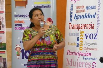 An indigenous woman at one of the project's planning workshops.  Photo: GIZ / Gerhard Schmalbruch