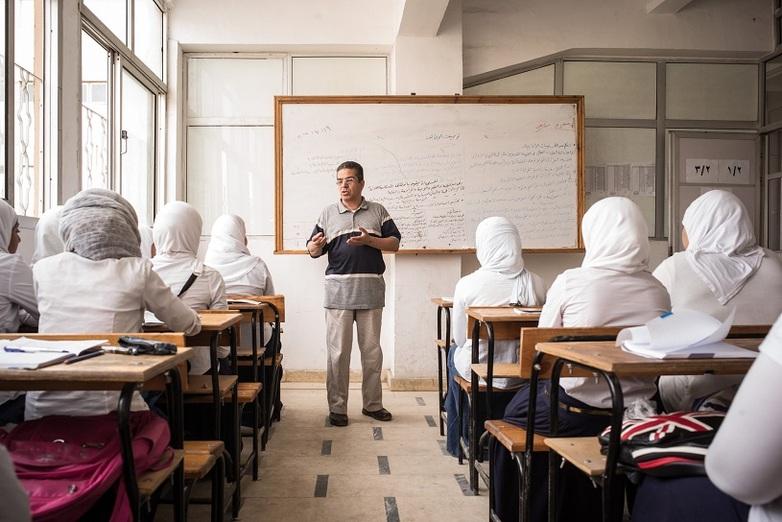 Im dualen Ausbildungssystem verbringen die Schüler*innen einen Teil ihrer Zeit im Klassenzimmer und einen Teil ihrer Zeit in einer speziellen Ausbildung. Copyright: GIZ