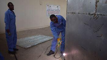 Training for young people in metalworking Copyright: GIZ