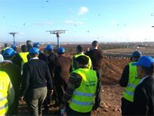 Morocco. A visit to the El Jadida landfill, which is lit by gas flares. © GIZ