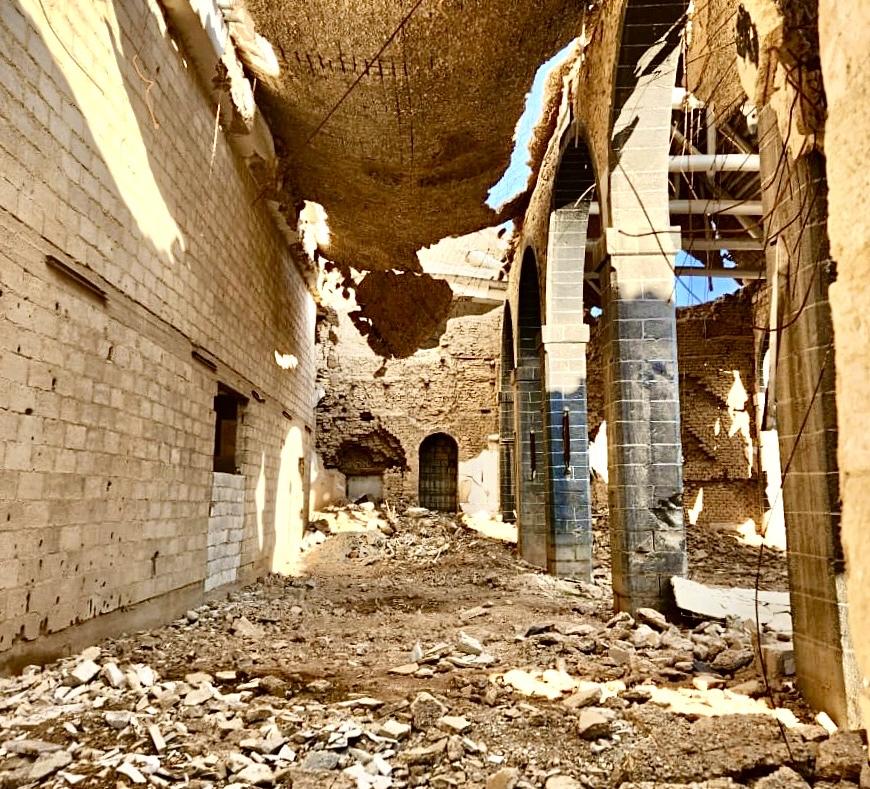 Ein kriegsgeschädigtes Haus in Syrien.