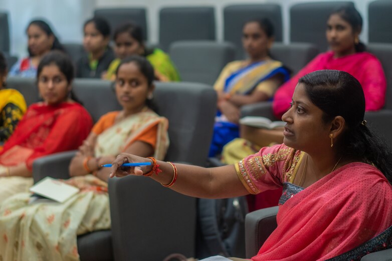 Teilnehmerinnen des Unterstützungsprogramms in Telangana, Indien; copyright GIZ/WE Hub