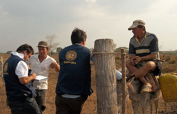 Begleitung bei der Umsetzung des Gesetzes zur Landrückgabe in der Region Magdalen. © GIZ/MAPP/OEA