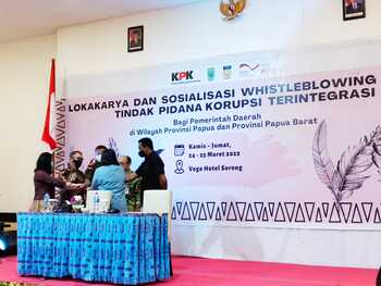 Workshop und Kampagne zu einem Hinweisgebersystem im Osten Indonesiens.