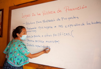 Evaluierungsworkshop zum Thema Gewaltprävention. Foto: GIZ / Mirena Martinez