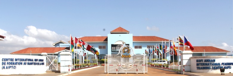 Eingang des Kofi Annan International Peacekeeping Training Centres. Copyright: KAIPTC
