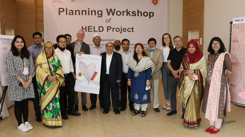 Eine Planungsworkshop für das HELD Projekt ©GIZ