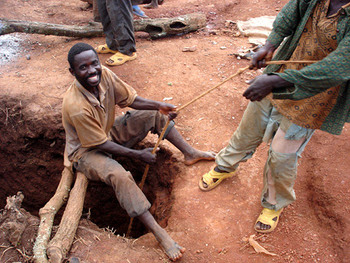 Burundischer Minenarbeiter. © GIZ