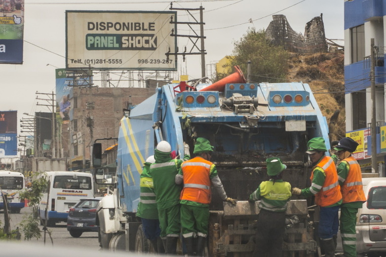 Müllabfuhr im städtischen Raum in Arequipa © GIZ / Miguel Zamalloa