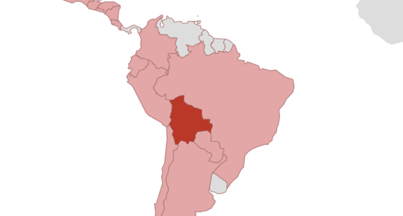 Bolivien Karte