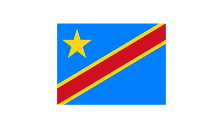 Kongo DR Flagge