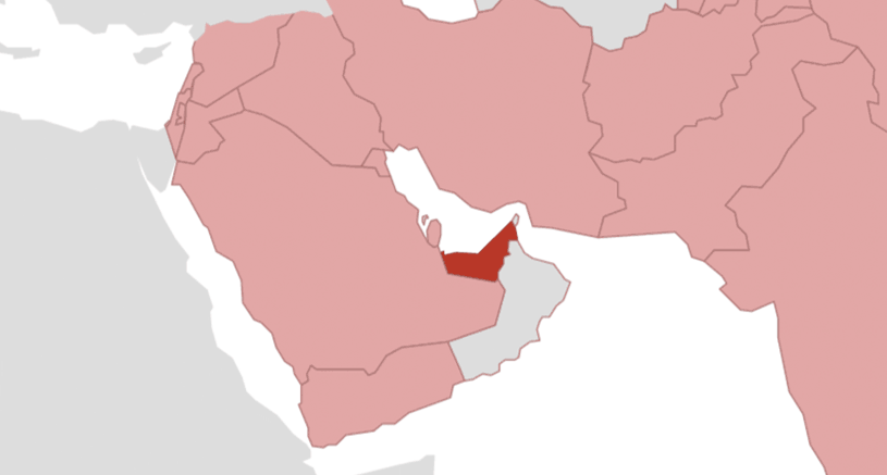 Vereinigte Arabische Emiraten Karte