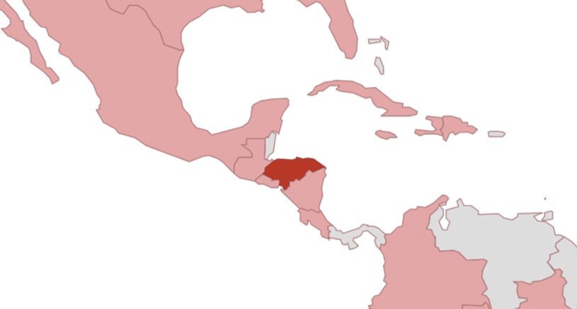 Honduras Karte 