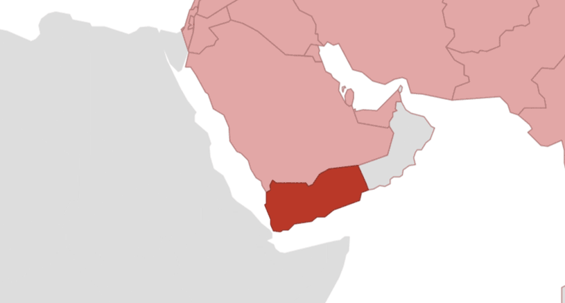 Jemen Karte