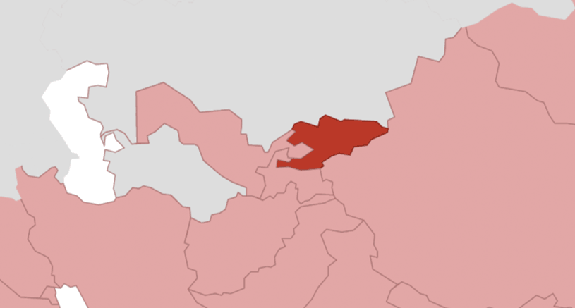 Kirgistan Karte