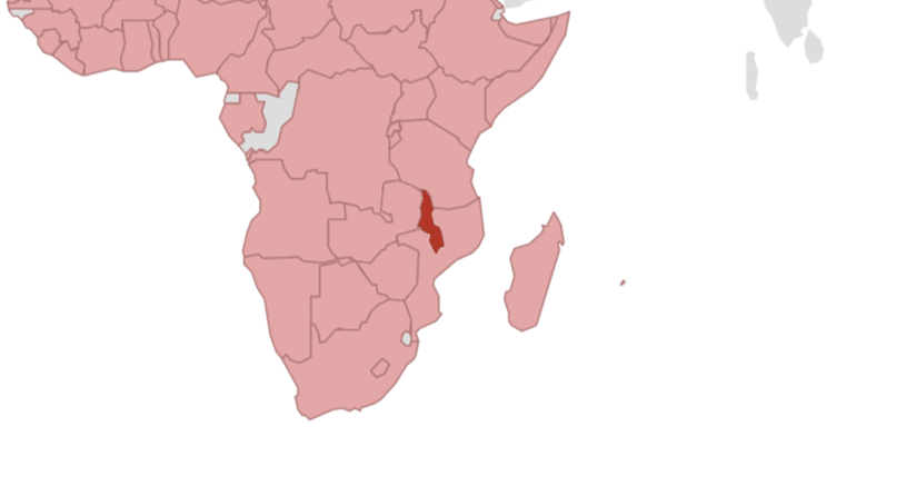 Malawi Karte 