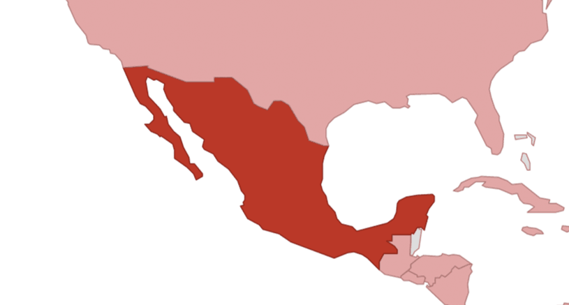 Mexiko Karte 