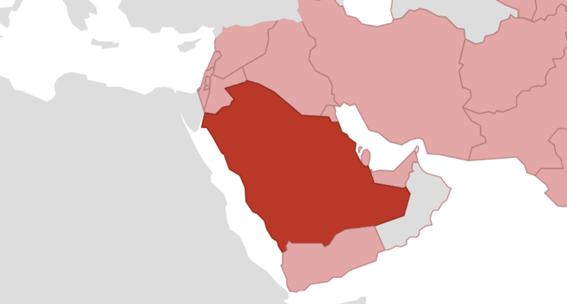 Saudi-Arabien Karte 