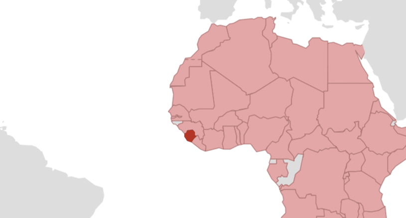 Sierra Leone Karte