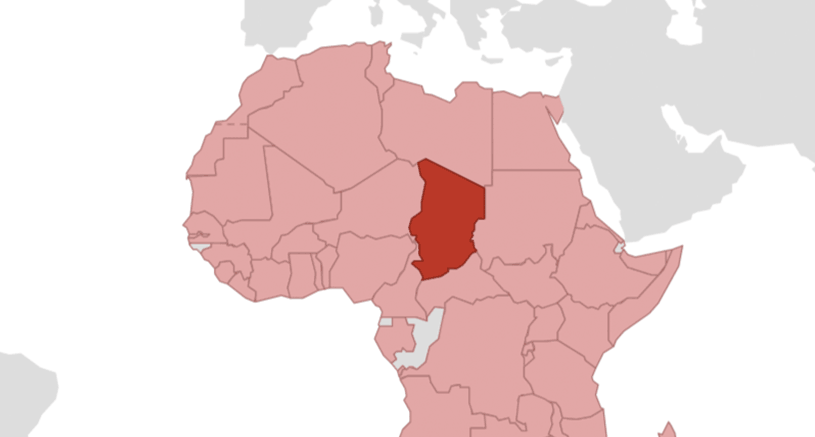 Tschad Karte