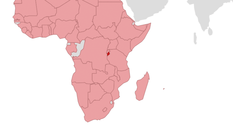 Burundi Karte 