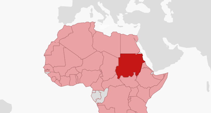 Sudan Karte