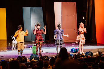 A theatre play being performed in sign language in Bitola. Photo: GIZ/ATO