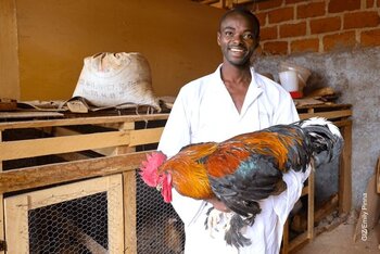 Abdouramane Salihou, backyard animal farmer in NGaoundéré, Adamaoua