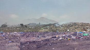 Accumulation of waste at an official landfill in Trujillo © GIZ / Andreas Lieber