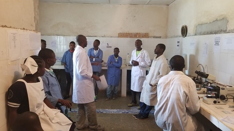 Laboratory staff training in Southeast Liberia