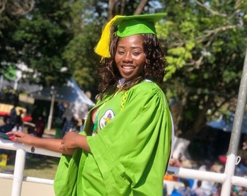 Graduate of the scholarship programme at the Kwame Nkrumah University of Science and Technology (Photo: Valentina Nyame)