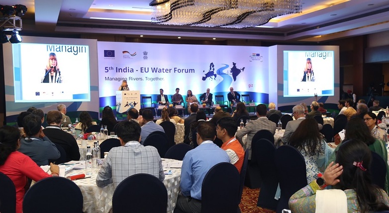 India-EU Water Forum 2022 presenting the achievements of the India-EU Water Partnership, GIZ/Vconnect Services