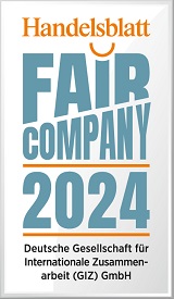 Logo: Handelsblatt Fair Company 2024 - Deutsche Gesellschaft für internationale Zusammenarbeit (GIZ) GmbH