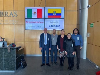 Visita de los y las representantes del Banco de Desarrollo del Ecuador (BDE) y de la GIZ Ecuador a las oficinas de BANOBRAS, 2019