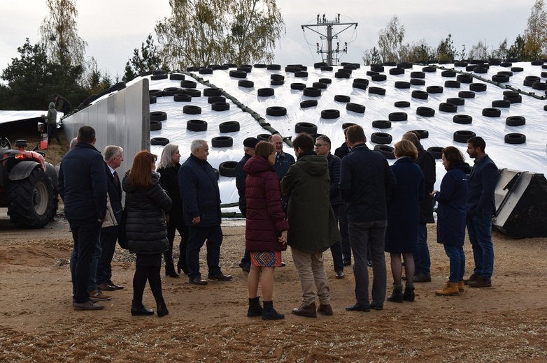 Projektbesuch in einer Biogasanlage in der Gemeinde Michałowo, Polen. © Maciej Żywno, ACTIVUS