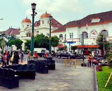 A pedestrian zone in Malioboro Street,Yogyakarta © GIZ